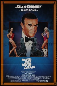 8f0924 NEVER SAY NEVER AGAIN 1sh 1983 art of Sean Connery as James Bond 007 by Obrero!