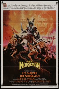 8f0934 NORSEMAN 1sh 1978 AIP, vikings Lee Majors, Cornel Wilde & Mel Ferrer!