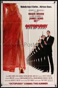 8f0940 OCTOPUSSY style A advance 1sh 1983 sexy Maud Adams & Roger Moore as James Bond by Goozee!