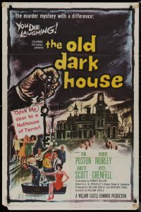 8f0941 OLD DARK HOUSE 1sh 1963 William Castle's killer-diller with a nuthouse of kooks!