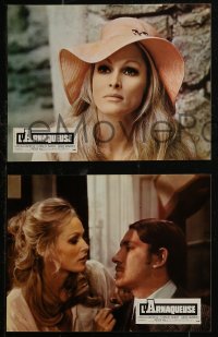 8f0084 PERFECT FRIDAY 10 French LCs 1971 super sexy Ursula Andress, Stanley Baker, bank robbery!