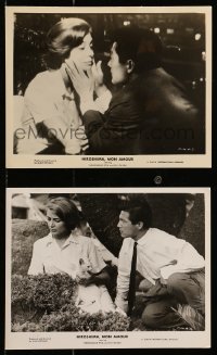 8g0361 HIROSHIMA MON AMOUR 2 8x10 stills 1960 Alain Resnais classic, c/us of Emmanuelle Riva & Okada!