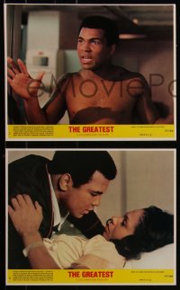 8g0465 GREATEST 8 8x10 mini LCs 1977 great images of heavyweight boxing champ Muhammad Ali!