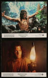 8g0437 GREYSTOKE 14 8x10 mini LCs 1984 Christopher Lambert as Tarzan, Andie MacDowell!