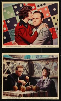 8g0497 GUYS & DOLLS 3 color 8x10 stills 1955 great images of Marlon Brando, Jean Simmons!