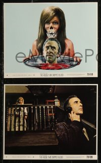 8g0466 HOUSE THAT DRIPPED BLOOD 8 8x10 mini LCs 1971 Christopher Lee, Vampires! Voodoo! Vixens!