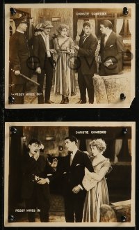 8g0315 PEGGY MIXES IN 3 8x10 LCs 1918 great images of top cast in Al Christie short, ultra rare!