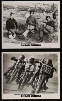 8g0312 ON ANY SUNDAY 3 8x10 stills 1971 Bruce Brown classic, cool dirt bike motorcycle racing!