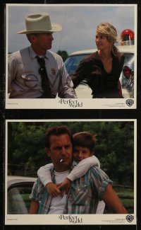 8g0473 PERFECT WORLD 8 8x10 mini LCs 1993 Clint Eastwood, Kevin Costner & T.J. Lowther!