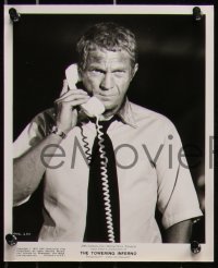 8g0177 TOWERING INFERNO 7 8x10 stills 1974 Steve McQueen, Paul Newman, Faye Dunaway, cool action!