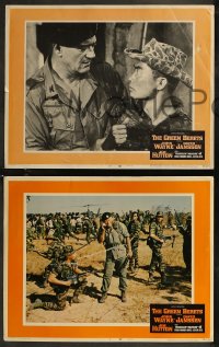 8g0560 GREEN BERETS 9 LCs 1968 John Wayne, David Janssen, Jim Hutton, cool Vietnam War images!