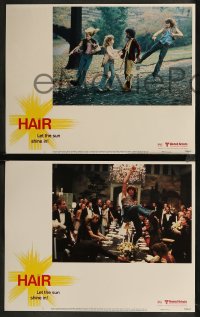 8g0683 HAIR 8 LCs 1979 Milos Forman, Treat Williams, musical, let the sun shine in!