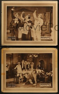 8g0992 HANGIN' AROUND 4 LCs 1923 Monty Banks playing three different roles, ultra rare!