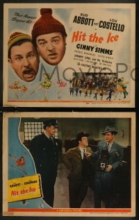 8g0688 HIT THE ICE 8 LCs 1943 great images of Ginny Simms w/Bud Abbott & Lou Costello, complete set!