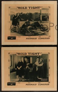 8g1075 HOLD TIGHT 3 LCs 1923 Jack White's Mermaid Comedies, Lige Conley, ultra rare!