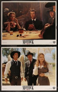 8g0726 MAVERICK 8 LCs 1994 Mel Gibson, Jodie Foster, James Garner, gambling images!