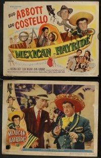 8g0728 MEXICAN HAYRIDE 8 LCs 1948 Bud Abbott & Lou Costello w/ sexy Virginia Grey & Luba Malina!