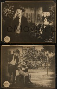 8g1089 MILLIONAIRE 3 LCs 1916 great images of Charlie Chaplin imitator Billy West, ultra rare!