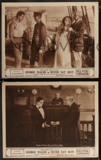 8g0947 NEVER SAY QUIT 5 LCs 1919 comedy drama in which bad luck becomes worse, ultra rare!