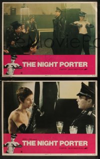 8g0740 NIGHT PORTER 8 LCs 1975 Cavani's Il Portiere di notte, Dirk Bogarde, Charlotte Rampling!