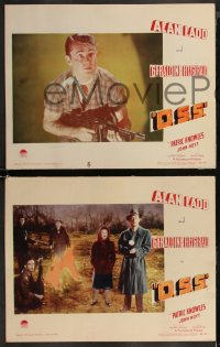 8g1096 O.S.S. 3 LCs 1946 extreme romantic images of Alan Ladd & Geraldine Fitzgerald!