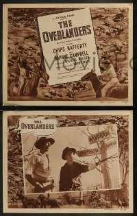 8g0745 OVERLANDERS 8 LCs 1947 Australian, Chips Rafferty, exciting, thrilling, different!