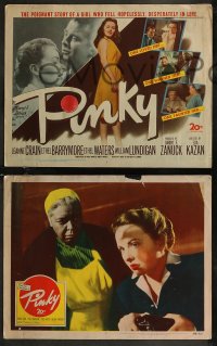 8g0753 PINKY 8 LCs 1949 Elia Kazan directed, great images of Jeanne Crain & Ethel Waters!