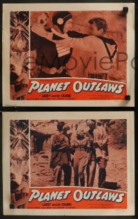 8g1016 PLANET OUTLAWS 4 LCs 1953 Buck Rogers serial repackaged as a feature with new footage!