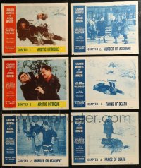 8h0168 LOT OF 6 CANADIAN MOUNTIES VS ATOMIC INVADERS SERIAL LOBBY CARDS 1953 great scenes!