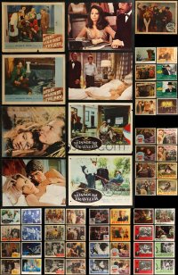 8h0132 LOT OF 65 LOBBY CARDS 1930s-1970s incomplete sets from a variety of movies!