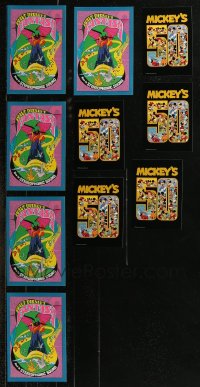 8h0356 LOT OF 5 FANTASIA R70 HERALDS AND 5 MICKEY'S 50 PROMO ITEMS 1970 - 1978 Walt Disney!