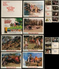 8h0167 LOT OF 6 SWISS FAMILY ROBINSON R75 AND FOLLOW ME BOYS R76 LOBBY CARD SETS 1975 - 1976 cool!