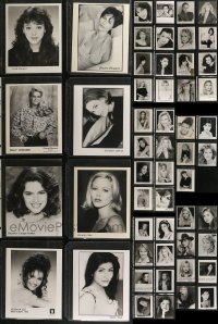 8h0316 LOT OF 61 ACTRESS PUBLICITY 8X10 PHOTOS IN SLEEVES 1980s-2000s portraits of pretty ladies!