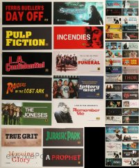 8h0225 LOT OF 54 6X13 MYLAR MARQUEES 2000s-2010s title images from a variety of different movies!