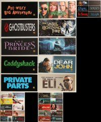 8h0224 LOT OF 56 6X13 MYLAR MARQUEES 2000s-2010s title images from a variety of different movies!