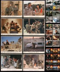 8h0137 LOT OF 55 1980S-00S MILITARY, COP, AND DETECTIVE LOBBY CARDS 1980s-2000s complete sets!