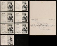 8h0353 LOT OF 7 HOPALONG CASSIDY FAN LETTERS 1950s Hoppy thanks his fans from the Bar 20 Ranch!