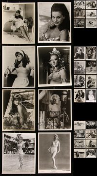 8h0317 LOT OF 54 8X10 STILLS SHOWING SEXY ACTRESSES 1950s-1970s portraits of beautiful women!