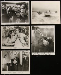 8h0345 LOT OF 5 JAMES BOND 8X10 STILLS 1960s great scenes all with Sean Connery as 007!