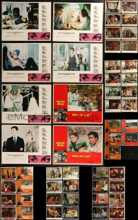 8h0138 LOT OF 53 LOBBY CARDS 1960s-1970s mostly incomplete sets from several different movies!