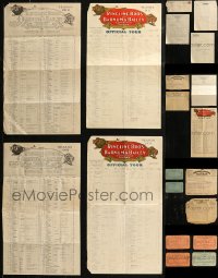 8h0209 LOT OF 20 RINGLING BROS & BARNUM & BAILEY CIRCUS TICKETS, TELEGRAMS, CALENDARS, AND MORE 1910s-1930s