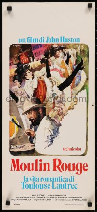 8j1184 MOULIN ROUGE Italian locandina R1974 Jose Ferrer as Toulouse-Lautrec, Zsa Zsa Gabor!