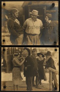 8m0203 GOOD-BYE KISS 2 deluxe 10.25x13.5 stills 1928 candids with Sally Eilers & Mack Sennett!