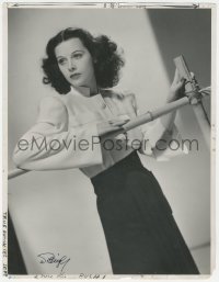 8m0250 HEDY LAMARR deluxe 10x13 still 1939 MGM studio portrait signed by the photographer, Willinger!