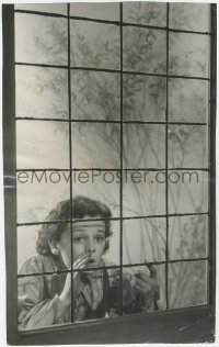 8m0272 LLOYD'S OF LONDON 8x12.5 news photo 1936 great close up of Freddie Bartholomew at window!