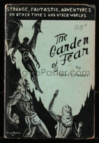 8m1019 GARDEN OF FEAR softcover book 1945 cover story by Robert E. Howard, art by Alva Rogers, rare!