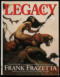 8m0912 LEGACY hardcover book 1999 wonderful fantasy paintings & drawings by Frank Frazetta!