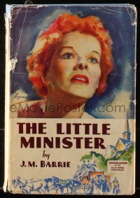 8m0916 LITTLE MINISTER Grosset & Dunlap movie edition hardcover book 1934 Katharine Hepburn, Barrie