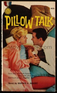 8m1173 PILLOW TALK paperback book 1959 Rock Hudson loves pretty career girl Doris Day!