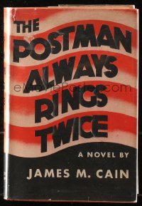 8m0947 POSTMAN ALWAYS RINGS TWICE hardcover book 1934 James M. Cain's novel that became a movie!